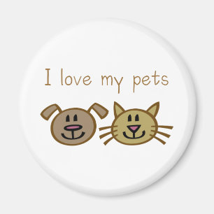 I love my pets magnet