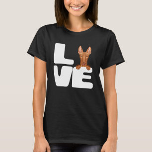 I Love My Pharaoh Hound Dog T-Shirt