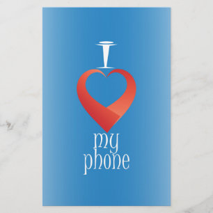 I love my phone stationery