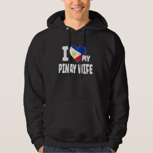 I Love My Pinay Wife Philippines Flag Pino Filipin Hoodie