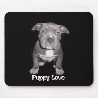 I Love My Pit Bull Mousepad