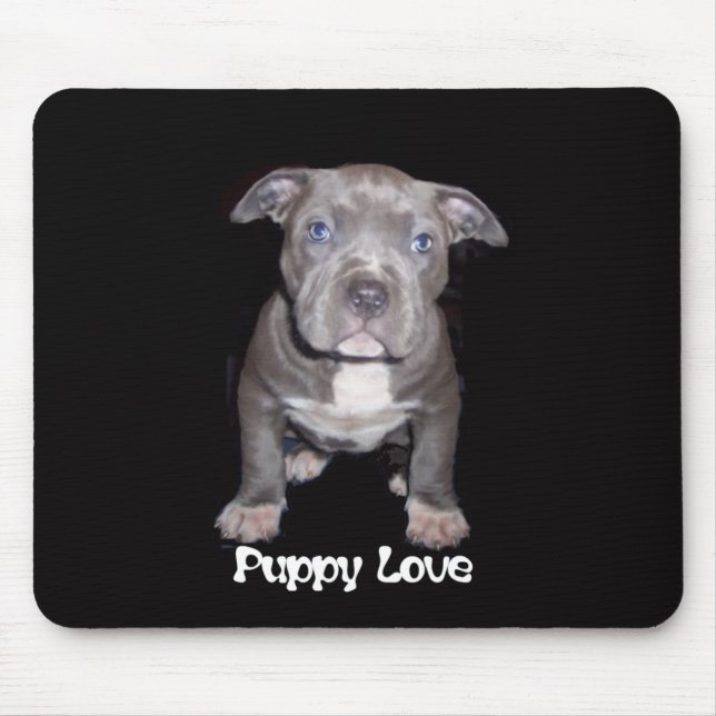 I Love My Pit Bull Mousepad (Front)