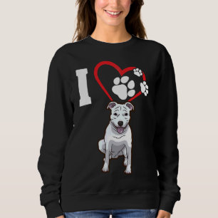 I Love My Pitbull Dog    Sweatshirt