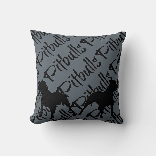 I Love My Pitbulls Cushion (Front)