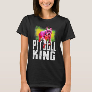 I Love My Pittie Rescue Pittie Dad Pitbull King Ad T-Shirt