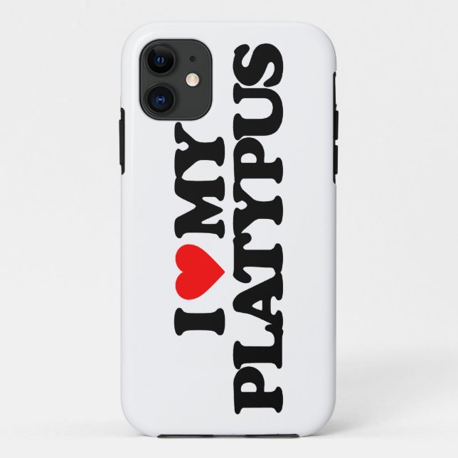 I LOVE MY PLATYPUS Case-Mate iPhone CASE (Back)