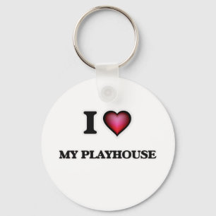 I Love My Playhouse Key Ring