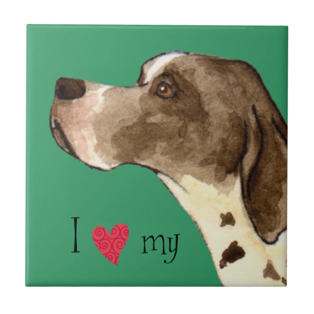 I Love my Pointer Tile (Front)