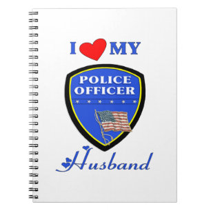 I Love My Police Husband Spiral Notebook