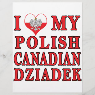 I Love My Polish Canadian Dziadek Flyer