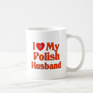 I Love My Polish Husband Coffee Mug