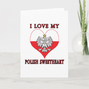 I Love My Polish Sweetheart Card