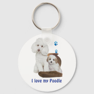 I love my Poodle Key Ring