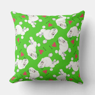 I Love my Poodle Outdoor Cushion
