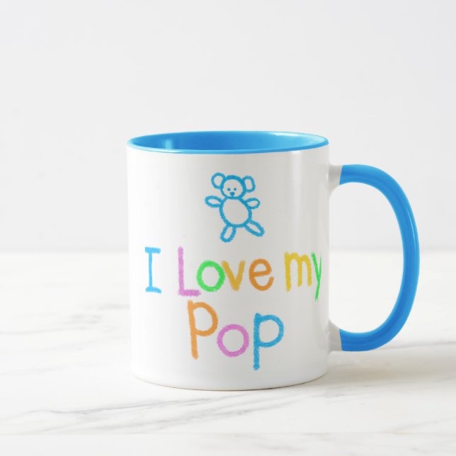 I Love My Pop Mug (Right)