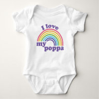 I Love My Poppa - Cute Rainbow