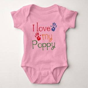 I Love My Poppy (Handprints) Baby Bodysuit