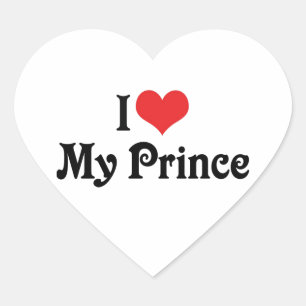 I Love My Prince Heart Sticker