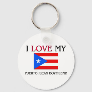 I Love My Puerto Rican Boyfriend Key Ring