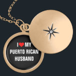 I Love My Puerto Rican Husband Gold Plated Necklace<br><div class="desc">I Love My Puerto Rican Husband</div>