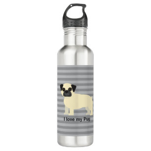 I love my Pug Gray Lined 710 Ml Water Bottle