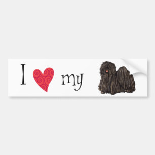 I Love my Puli Bumper Sticker
