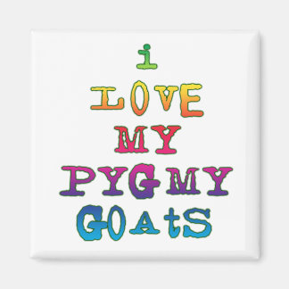 I Love My Pygmy Goats Magnet