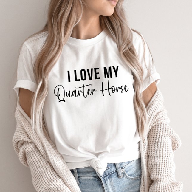 I Love My Quaterhorse Tri-Blend Shirt (Creator Uploaded)