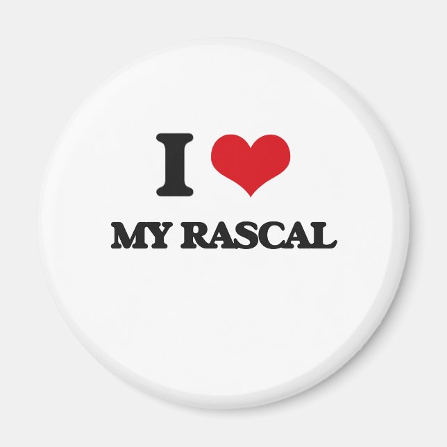 I Love My Rascal Magnet (Front)