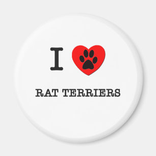 I LOVE MY RAT TERRIERS MAGNET