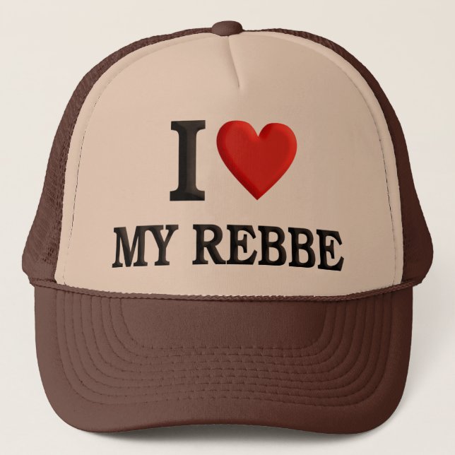 I love My Rebbe Trucker Hat (Front)