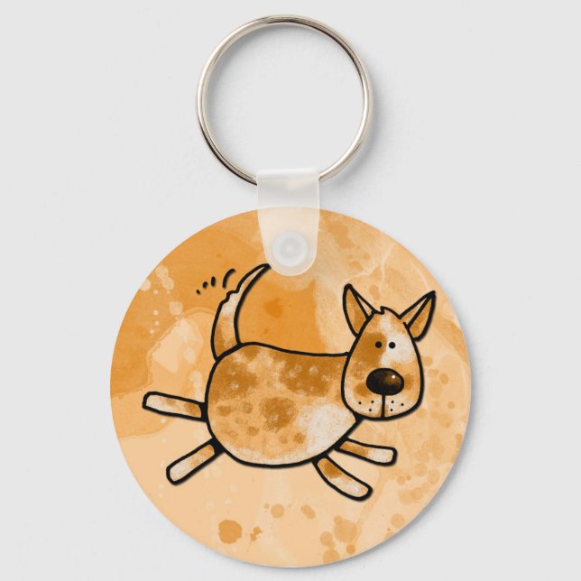 i love my red heeler key ring (Front)