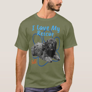 I Love My Rescue Puli Cool Adopted Dog T-Shirt