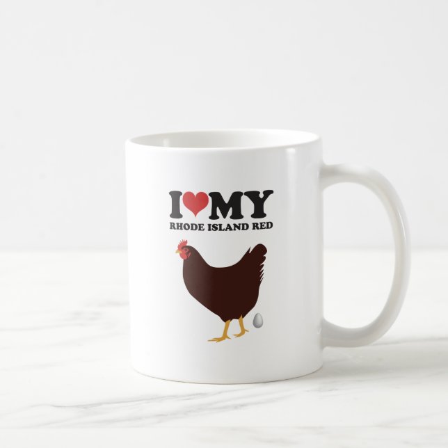 I Love My Rhode Island Red Coffee Mug (Right)