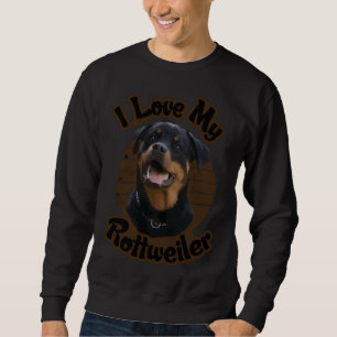 I Love My Rottweiler  Classic Sweatshirt