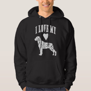 I Love My Rottweiler For Dog Mum And Dad Dog Lover Hoodie