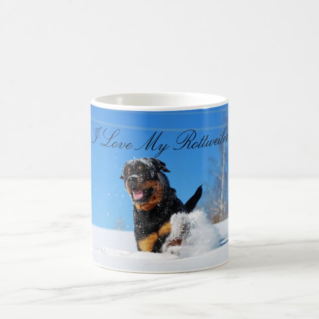 I Love My Rottweiler Mug (Center)