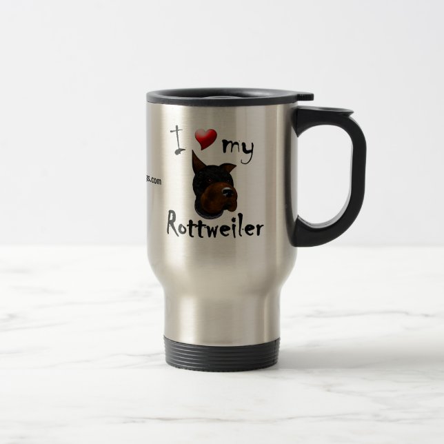 I Love My Rottweiler Mug (Right)