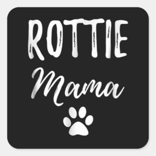 I love my rottweiler square sticker
