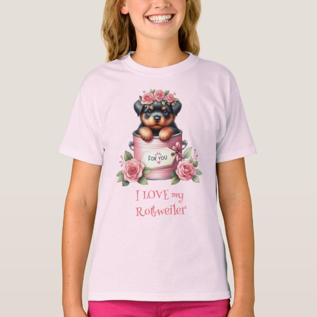 I LOVE my Rottweiler T-Shirt (Front)