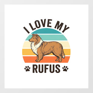 I Love My Rufus Vintage Dog Design_1