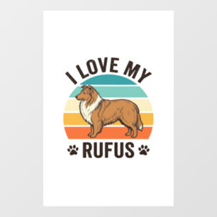 I Love My Rufus Vintage Dog Design_1