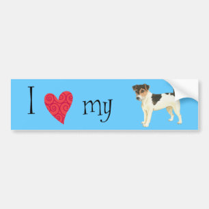 I Love my Russell Terrier Bumper Sticker