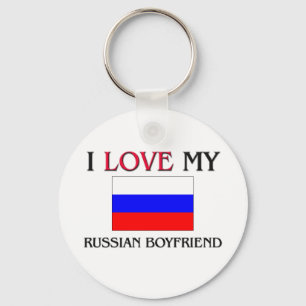 I Love My Russian Boyfriend Key Ring