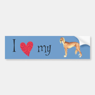 I Love my Saluki Bumper Sticker