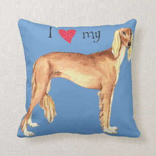 I Love my Saluki Cushion
