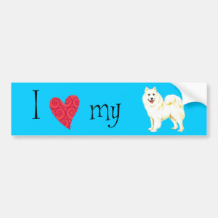I Love my Samoyed Bumper Sticker