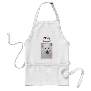 I Love My Samoyed Dog Breed Apron
