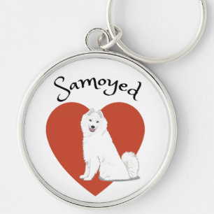 I love my Samoyed! Key Ring