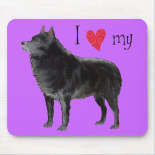 I Love my Schipperke Mouse Pad